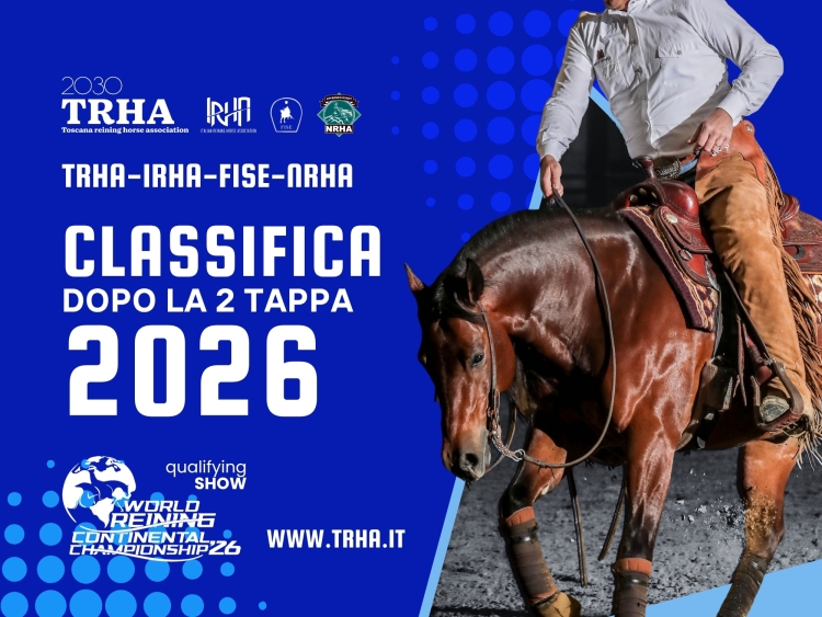 Classifica dopo la 2 tappa WRCC-TRHA-IRHA-FISE-NRHA 2026